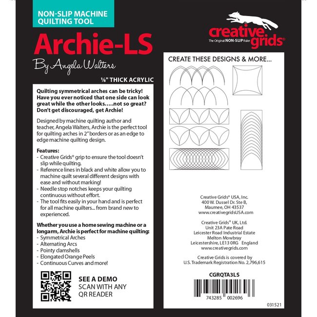 Creative Grids Archie Low Shank CGRQTA3LS