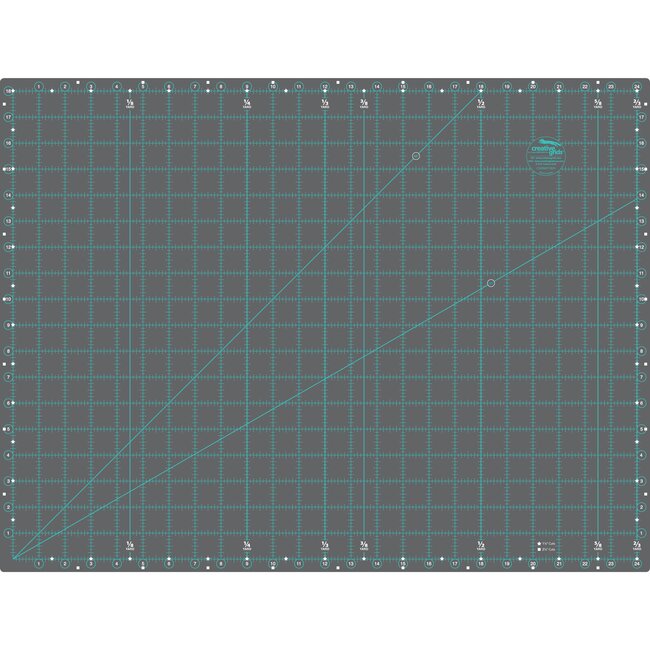 Creative Grids Cutting Mat Double-Sided 18X24” CGRMAT1824