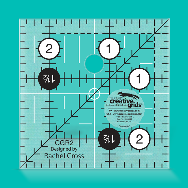 Creative Grids, Big Easy Quilt Ruler 12-1/2 x 24-1/2 : Sewing