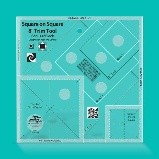 Creative Grids 8-1/2in Square Quilt Ruler