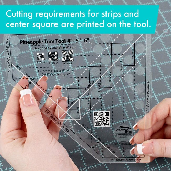 Creative Grids Pineapple Trim Tool Mini CGRJAW3MINI