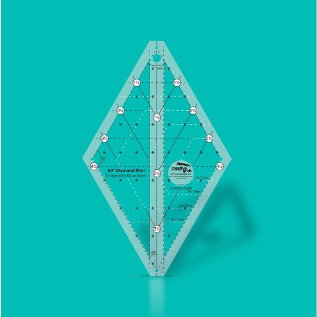 Creative Grids 60° Diamond Mini Ruler CGR60DIAMINI