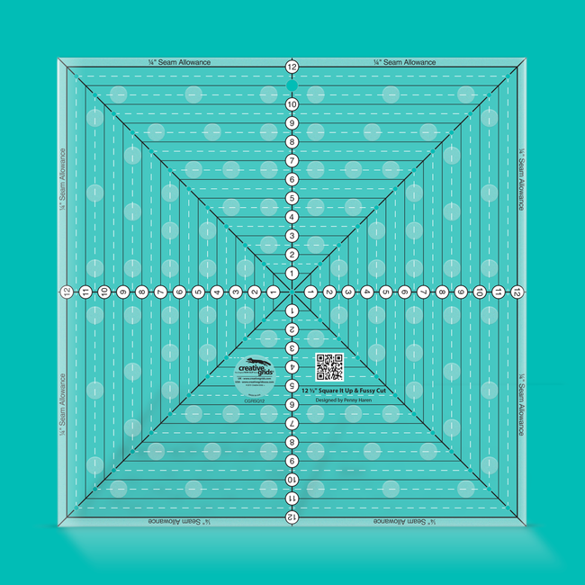 Creative Grids 12-1/2" Square It Up or Fussy Cut Square CGRSQ12