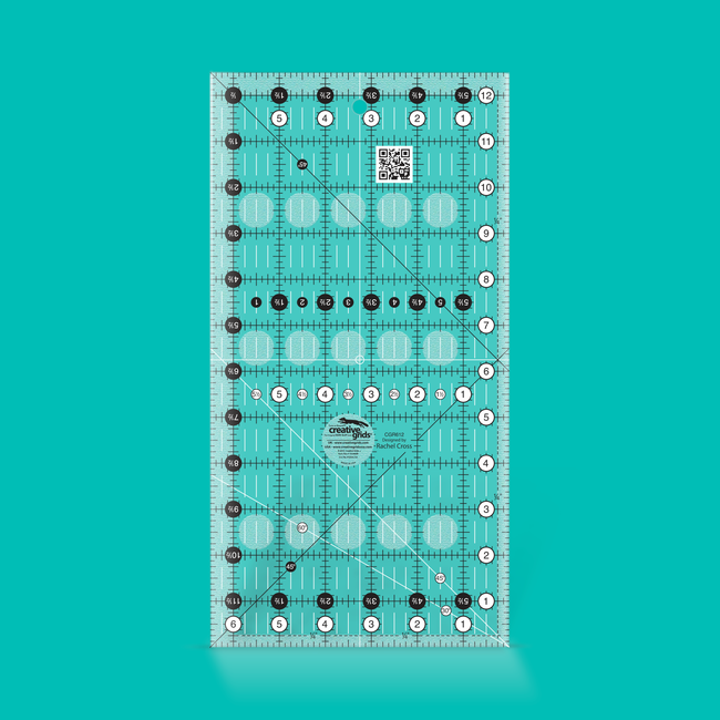 Creative Grids Quilt Ruler 6-1/2in x 12-1/2in CGR612