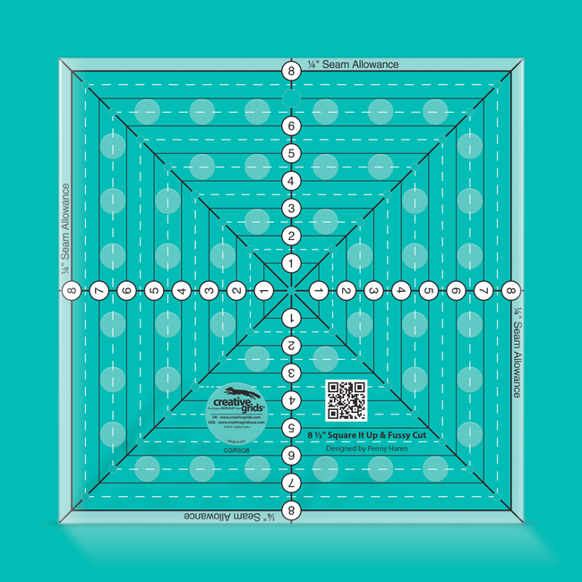 Creative Grids 8-1/2" Square It Up or Fussy Cut Square CGRSQ8