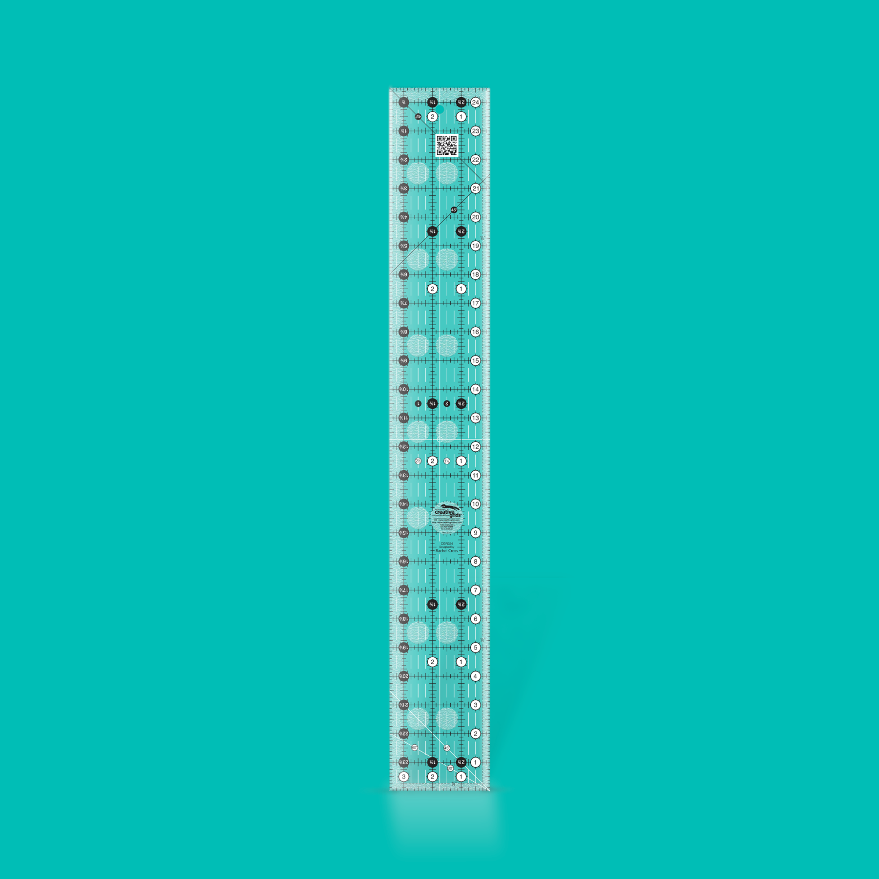 Creative Grids Quilt Ruler 3-1/2in x 24-1/2in - CGR324