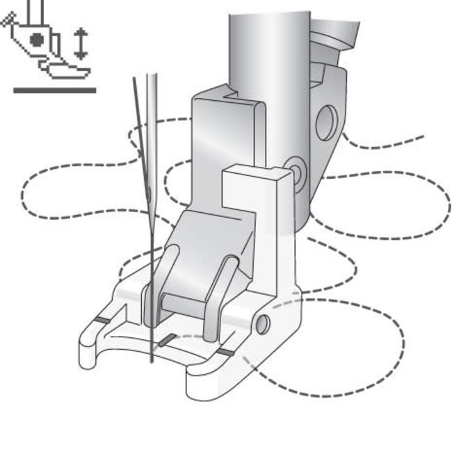 Pfaff Open Toe Sensormatic Free Motion Foot (J)
