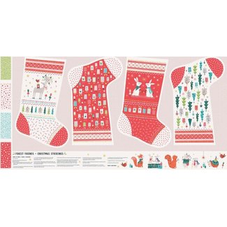 Dashwood Forest Friends, Stocking Panel, Multi (FOR1844) 24in x 44in