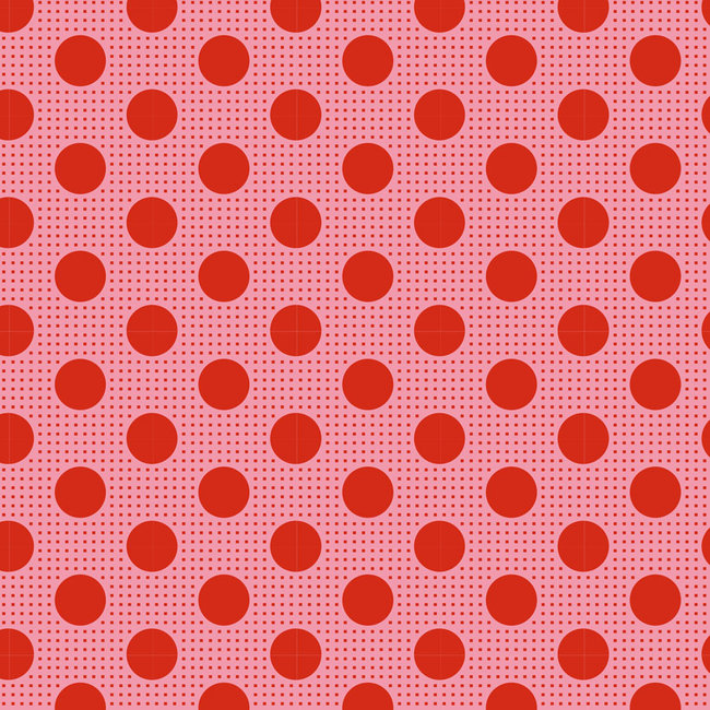 Tilda Basics, Medium Dots, Salmon 130028 $0.20 per cm or $20/m