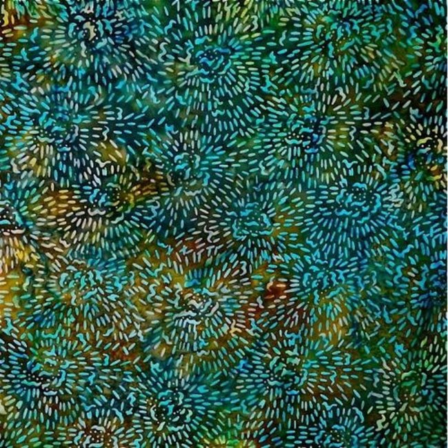 Batik by Mirah Blue Moon, Burst, Azula Delfin $0.16 per cm or $16/m