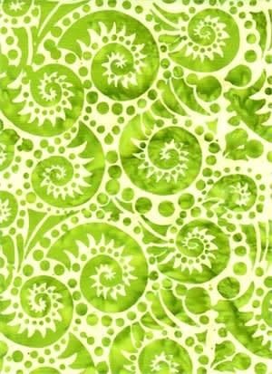 Batik Textiles Dots Are Sew Fun, Fiddlehead, Green 3239 $0.19 per cm or $19/m