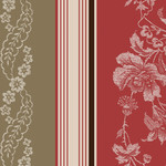 Maywood Doctors in Dresses, Ruby, Jacquard Texture Stripe, Tan/Red (MAS9701-TR) Per Cm or $18/m