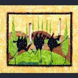 Debi Hubbs Dancing Chickens Pattern