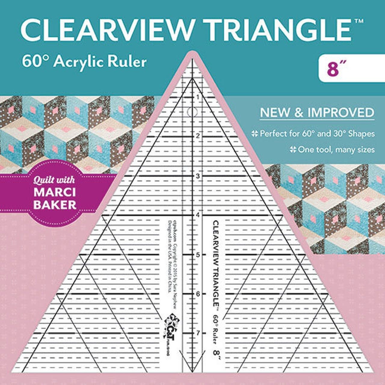 Clearview Triangle™ Mini Super 60° Acrylic Ruler