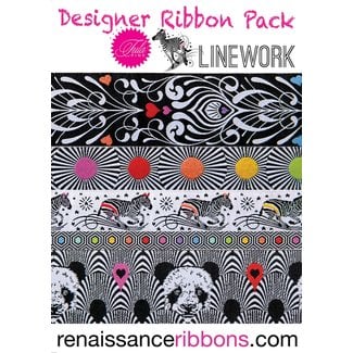 Tula Pink Tula Pink Linework Designer Ribbon Pack