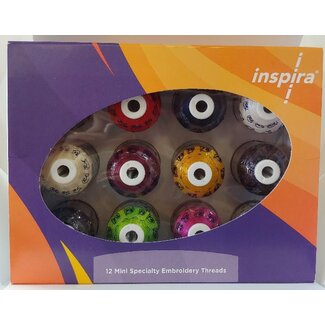 Inspira Inspira Specialty Embroidery Threads (12 mini snap spools)