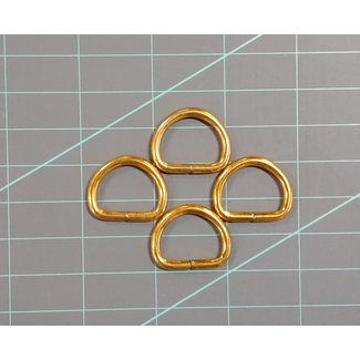 1" D-ring Gold 4pk