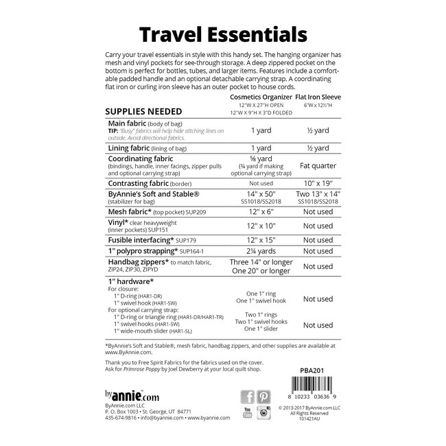 Travel Essentials Stitch by Stitch