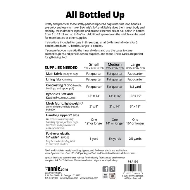 All Bottled Up Pattern