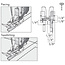 Pfaff Clear 1/4" Right w/Guide w/ IDT (Group D,E,G,J,K,L)
