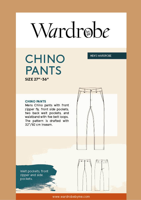 Wardrobe by Me Chino Pants Pattern 27" - 36"