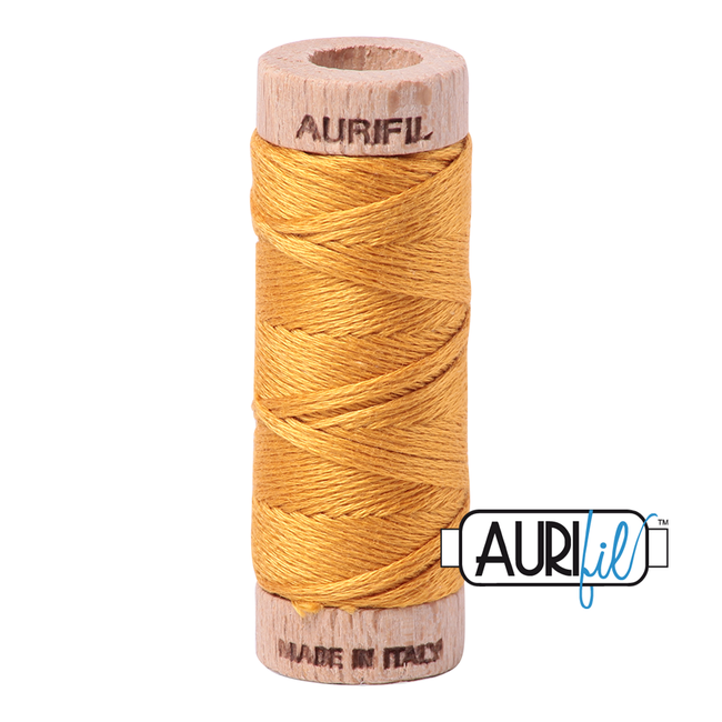 AURIFIL 6 STRAND FLOSS 18YDS 2140 Orange Mustard