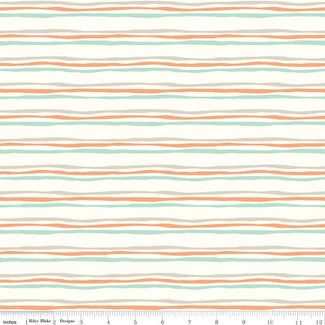 Riley Blake Designs Riptide, Stripes, Orange (C10304-ORA) $0.11/cm or $11/m Sale