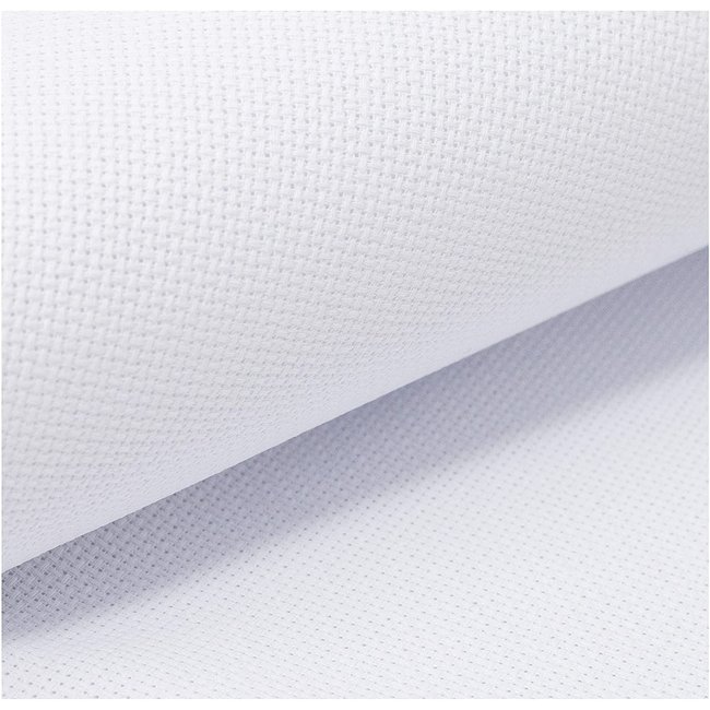 Aida Cloth, White, 14 count for Cross Stitch $0.25 per cm or $25/m
