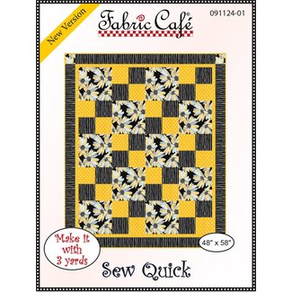 Fabric Cafe Sew Quick 3-Yard Quilt Pattern