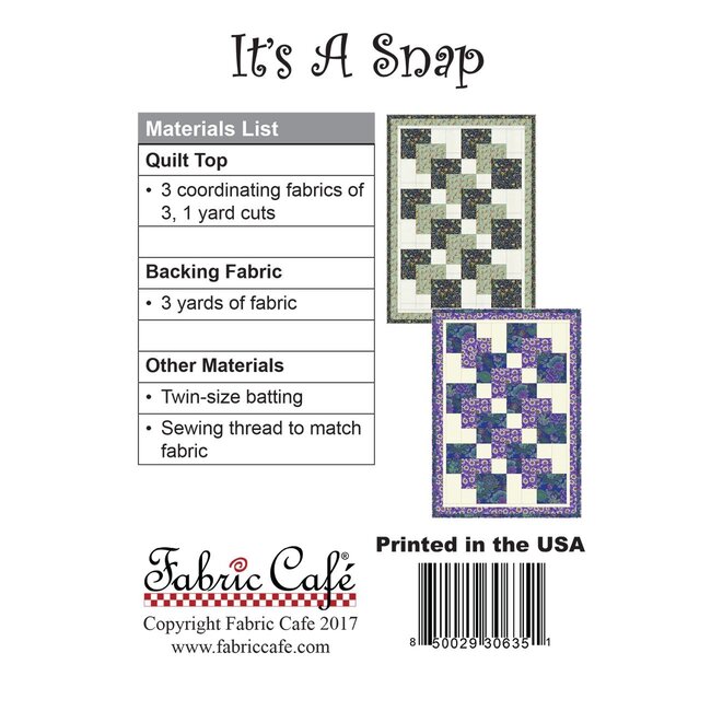 It's A Snap Pattern