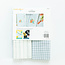 Discontinued, while supplies last Tea Towel Blanks, Gingham & Pinstripe, Grey & Cream