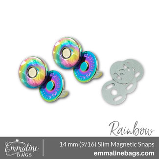 Emmaline Magnetic Snap Closures: 9/16" (14 mm) SLIM (2 Pack)