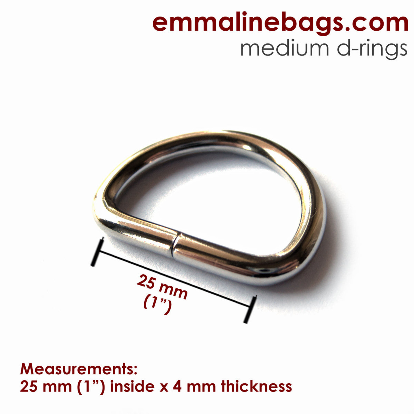 Emmaline D-rings: (4 Pack)