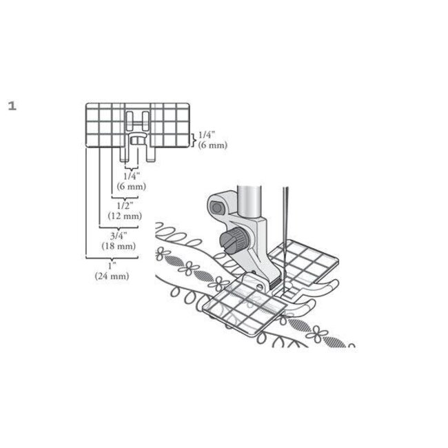 Multi Line Decorative Foot For IDT
