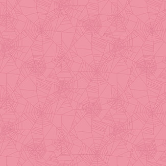 Clothworks Little Miss, Cobweb, Light Raspberry (Y3524-43)  $0.11 per cm $11/M  Sale