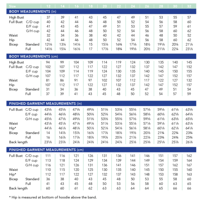 Stanton Hoodie Pattern 12-28 (Cup C-H)