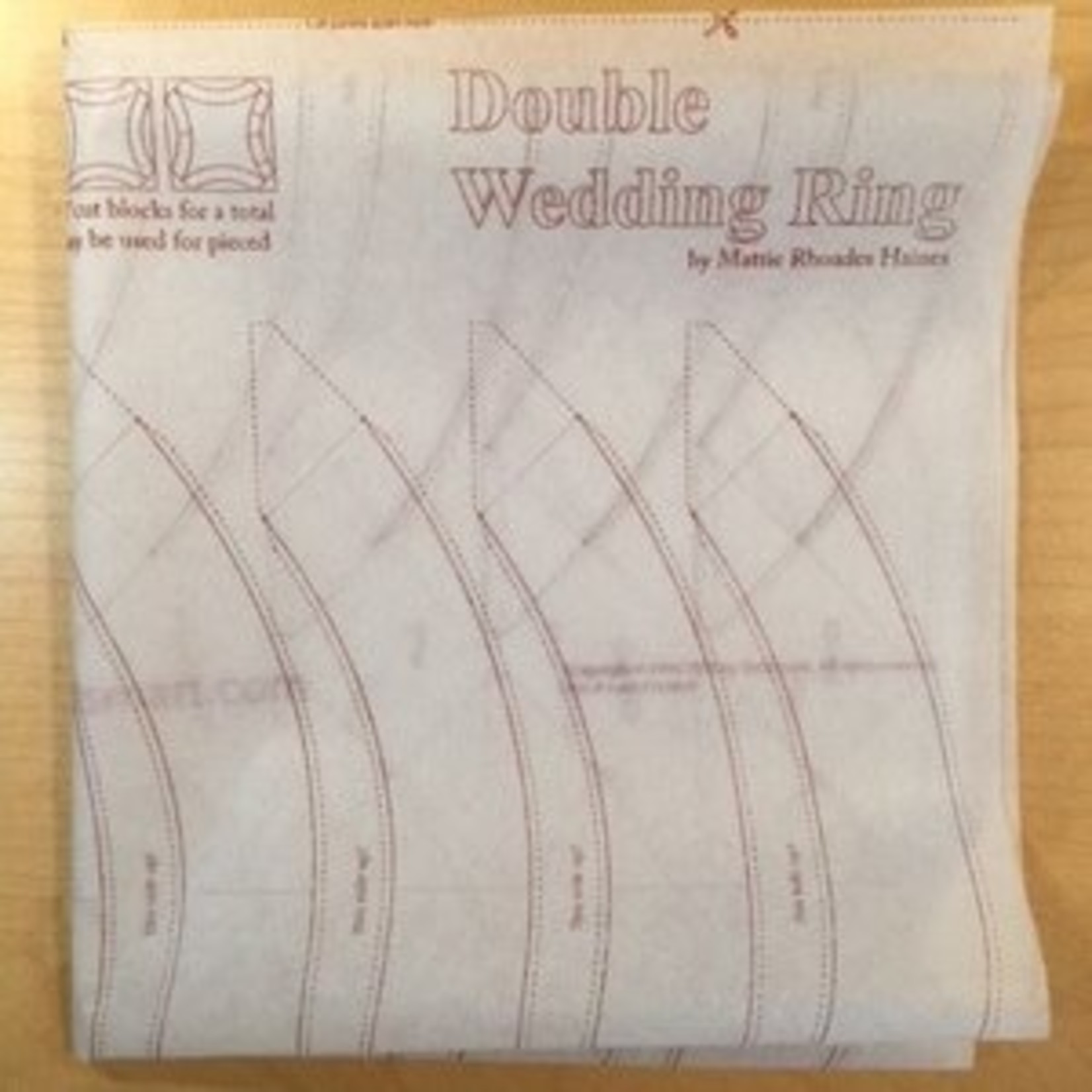 Quiltsmart Double Wedding Ring Pillow Panel