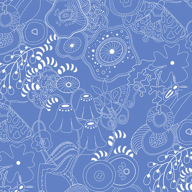 Century Prints - Hopscotch, Grow, Blue Bell $0.20 per cm or $20/m