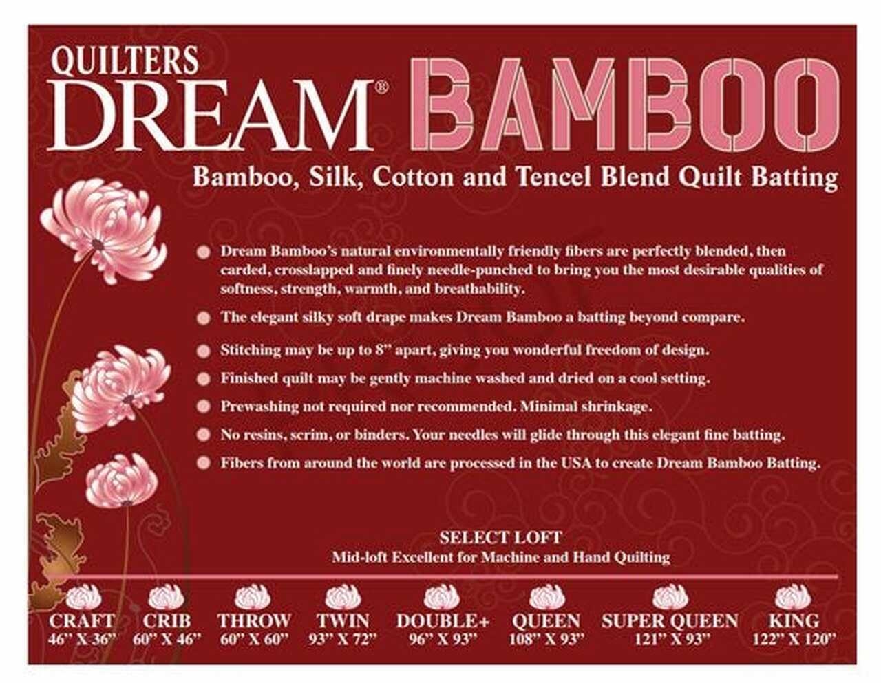 Dream Cotton Roll DREAM BAMBOO NATURAL(bamboo/silk/tencel/cotton) 122”WIDE $29/M