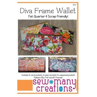 sew many creations Diva Frame Wallet Pattern