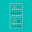 Creative Grids Left Handed Quilt Ruler 6-1/2in x 12-1/2in CGR612LEFT