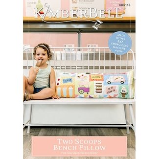 Kimberbell Designs Two Scoops Bench Pillow, Discontinued, While Supplies Last