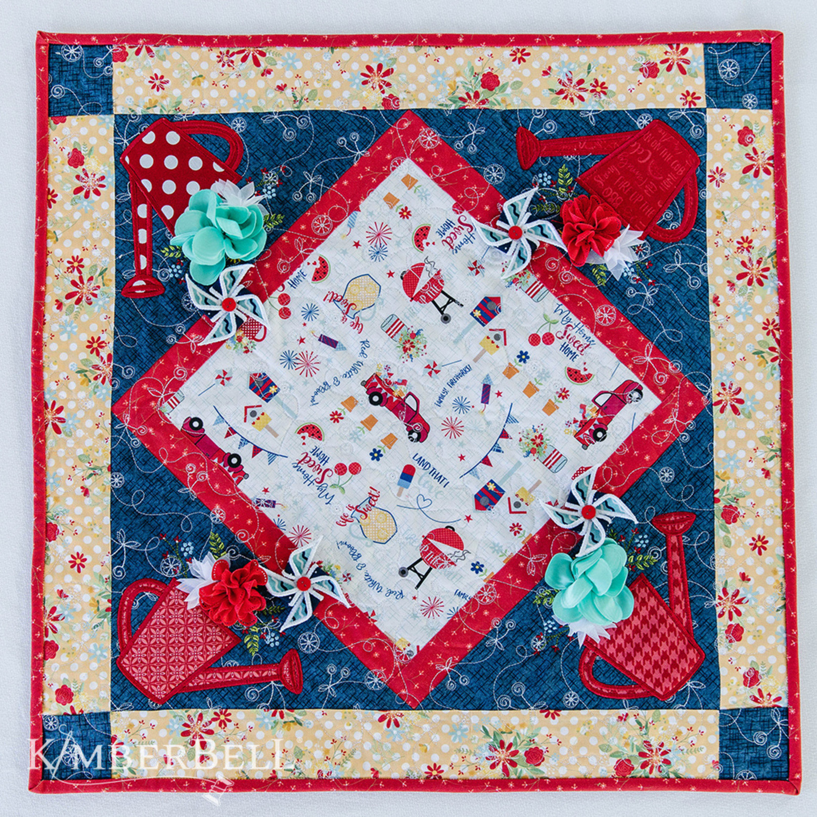 Kimberbell Designs Red White & Bloom (Embroidery Version)