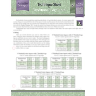 Studio 180 Design Traditional Log Cabin - Technique Sheet