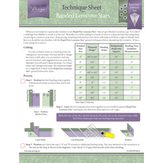 Studio 180 Design Banded Lemoyne Stars - Technique Sheet