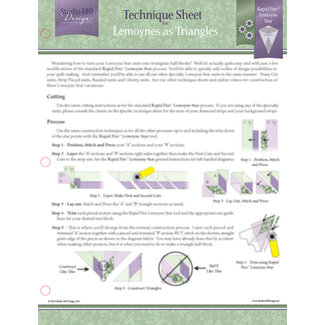Studio 180 Design Lemoynes as Triangles - Technique Sheet
