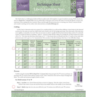 Studio 180 Design Liberty Lemoyne Stars - Technique Sheet