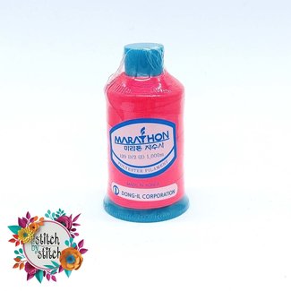 Marathon Colour 2010 Neon Pink - 1000mtr POLY EMBROIDERY THREAD