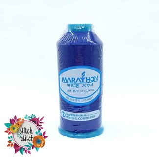 Marathon Colour 2196 Royal Blue - 5000mtr POLY EMBROIDERY THREAD