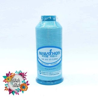 Marathon Colour 2228 Light Turquoise - 5000mtr POLY EMBROIDERY THREAD